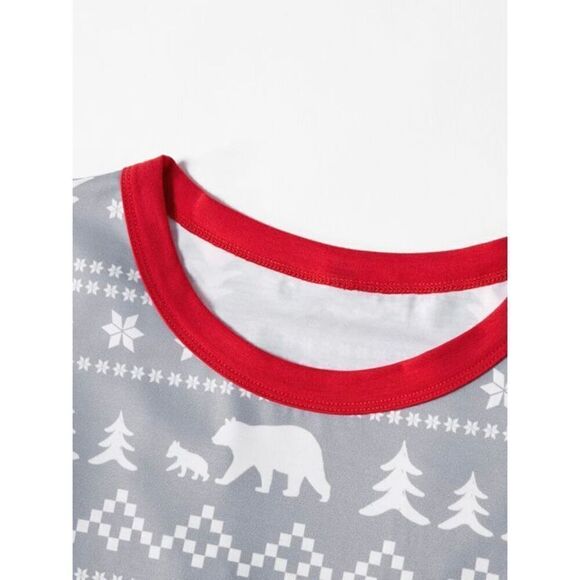 NEW PatPat Toddler Kids 3/4 2-piece Pajama & Hat Holiday Set - Picture 3 of 5